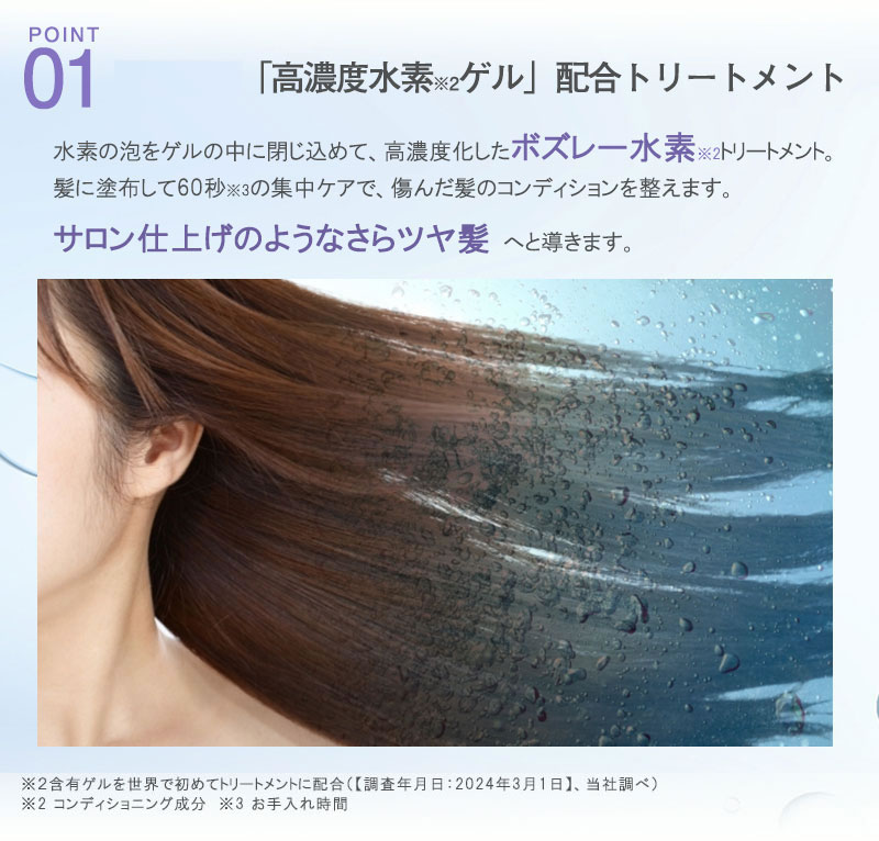 BOSLEY 水素トリートメント 4回分　2個セット ボズレー 水素トリートメント 4包入り × 2セット（8包） : ダイエット