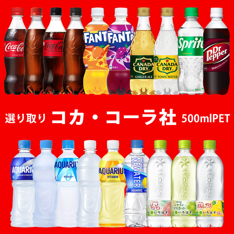 Coca Cola（コカコーラ） コカコーラ社 500mlペット×48本(24本×2ケース