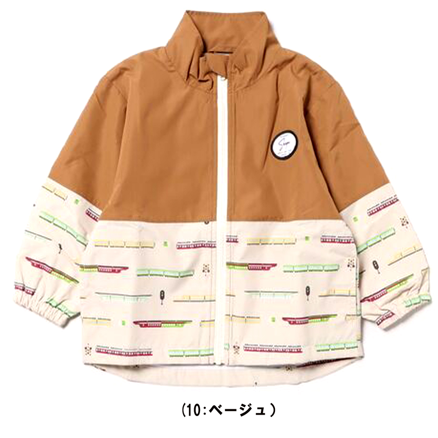 エスケープ・切り替えウインドブレーカー（90cm-120cm)特急・電車・恐竜・子供服・キッズファッション・男の子（シシュノン/Si・Shu・Non/ SKAPE）のりもの | Si・Shu・Non | 01