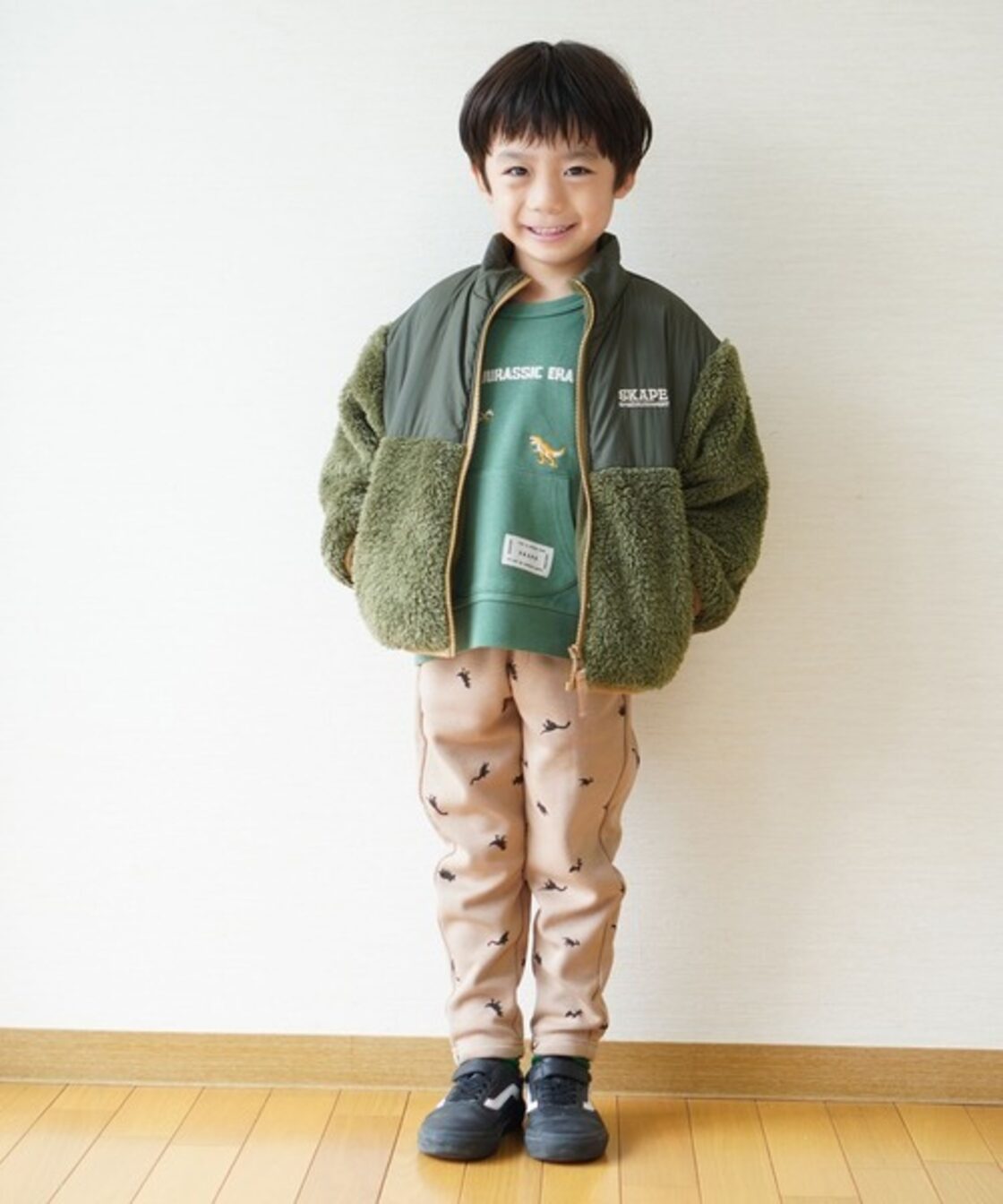 シシュノン・エスケープ/ボア切り替えジャケット（90cm-130cm)/ SKAPE