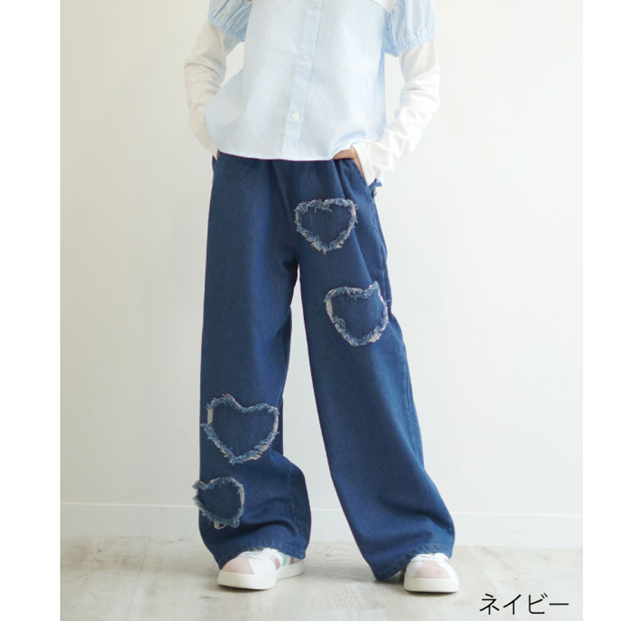 ラブファーミー・フリンジハートパンツ（140cm・150cm)（love FARMY