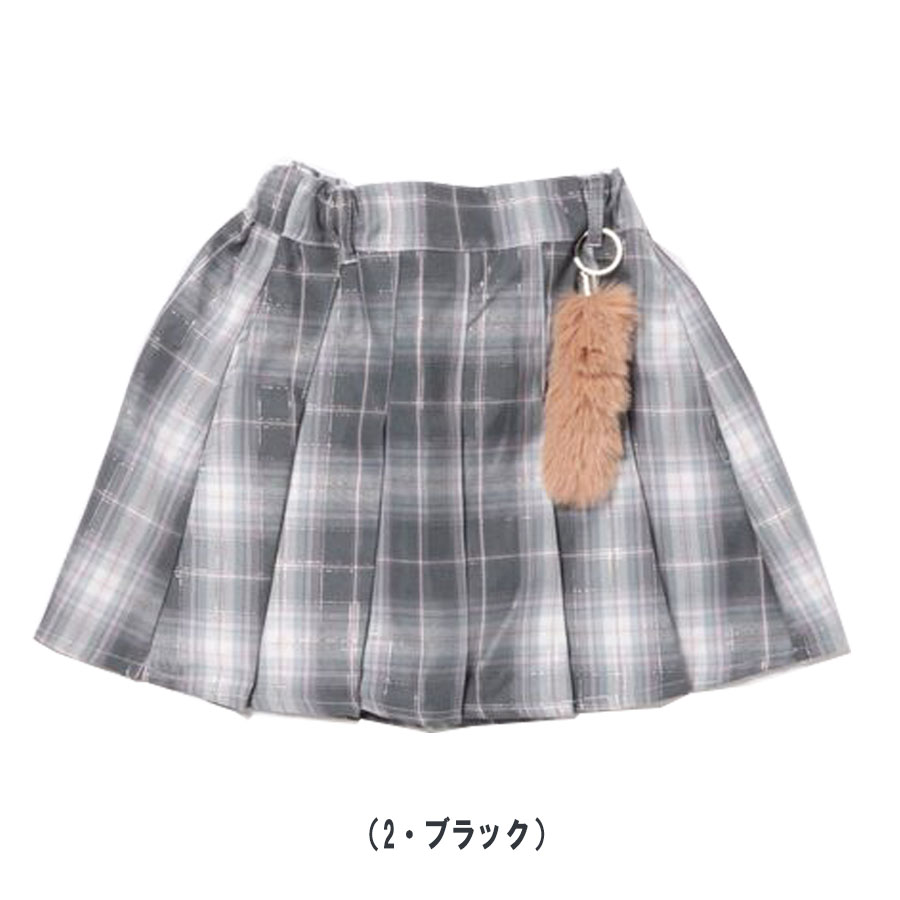 ラブファーミー・チャーム付きプリーツスカート 裏地インナーパンツ付き（150cm)（love FARMY・シシュノン）ジュニアサイズ・ジュニアファッション・GIRLS |  | 02