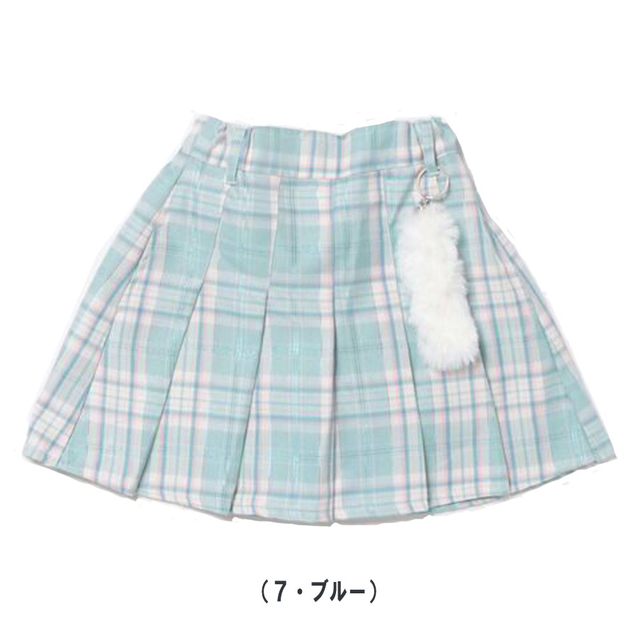 ラブファーミー・チャーム付きプリーツスカート 裏地インナーパンツ付き（150cm)（love FARMY・シシュノン）ジュニアサイズ・ジュニアファッション・GIRLS |  | 01