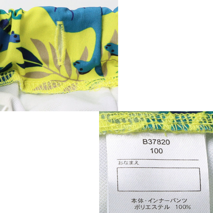 キッズフォーレ・KidsForlet・恐竜ボタニカル柄スイムパンツ（100cm-130cm)　水着　男の子　水泳・海 |  | 09