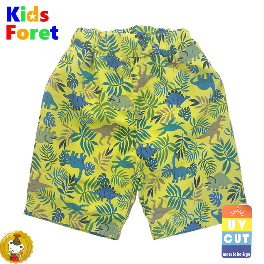 キッズフォーレ・KidsForlet・恐竜ボタニカル柄スイムパンツ（100cm-130cm)　水着　男の子　水泳・海 | 