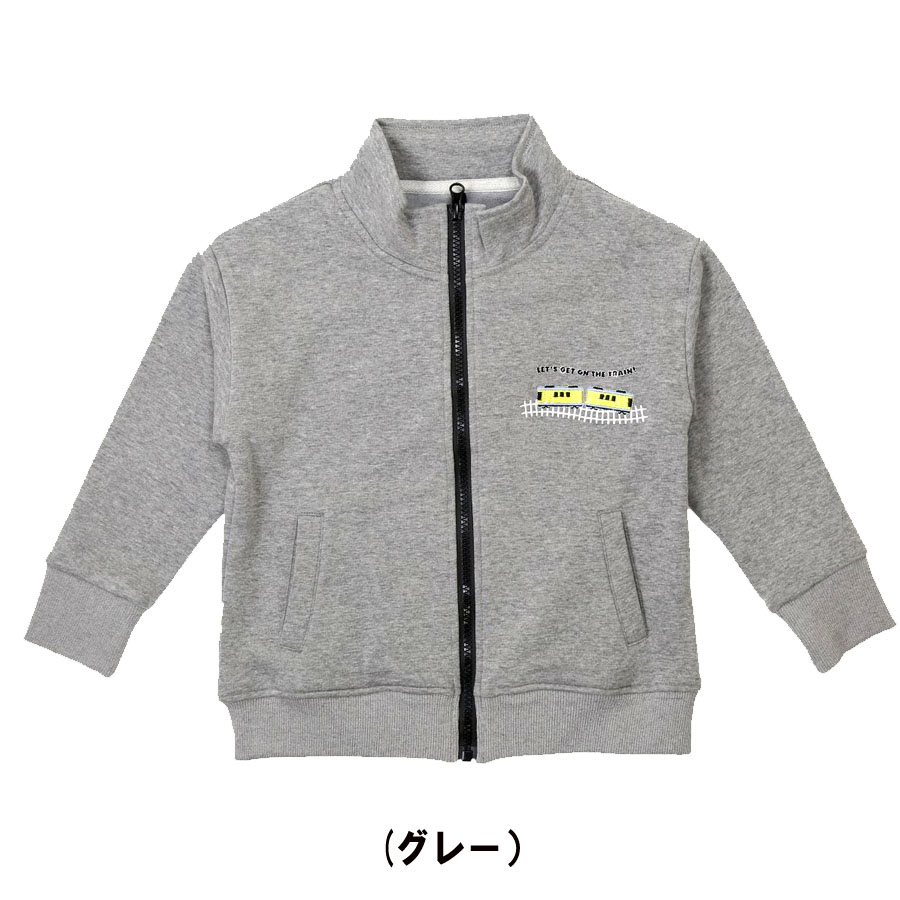 30%OFFセール・ディラッシュ/DILASH/　電車・ショベルカー刺繍　ジップアップブルゾン・裏シャギージャケット/（90cm-140cm)(男の子・キッズファッション） | DILASH | 01