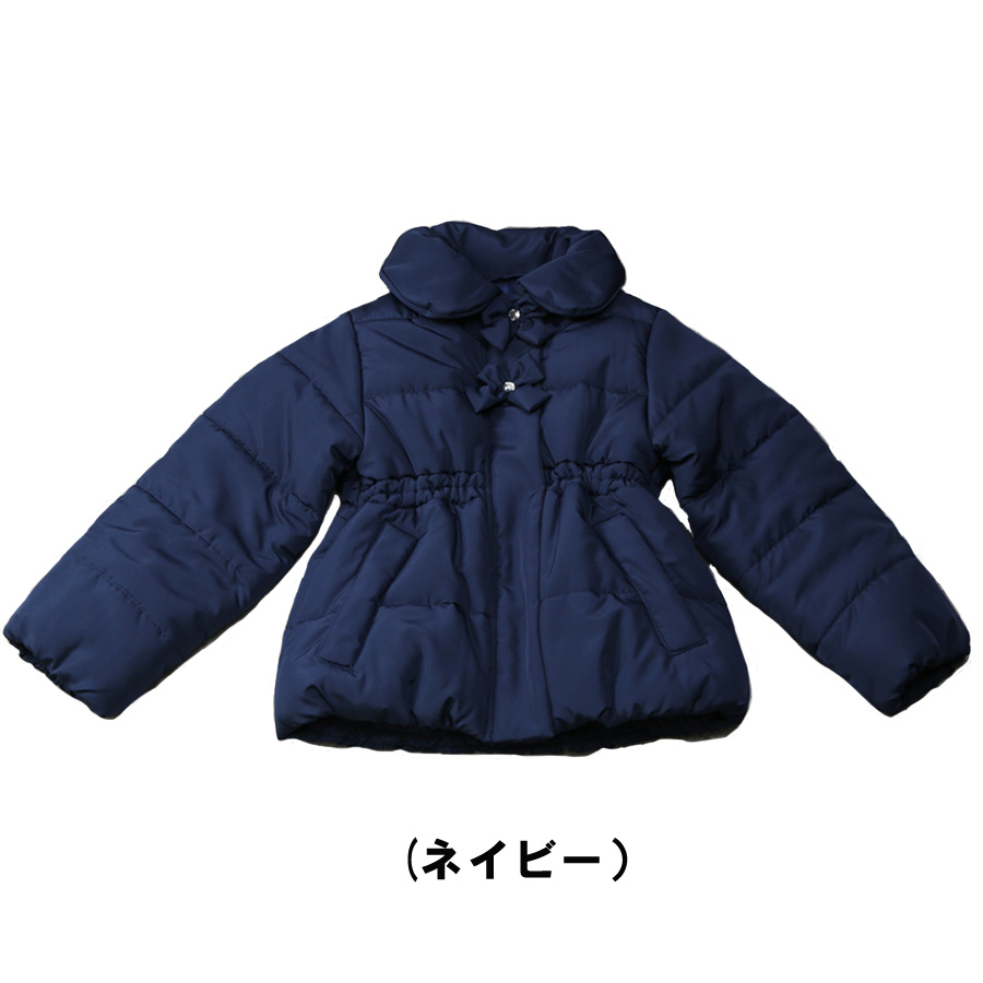 30％OFFセール・ラポシェビスキュイ・リボン付き中綿ジャケット（90cm