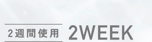 2週間使用 2WEEK