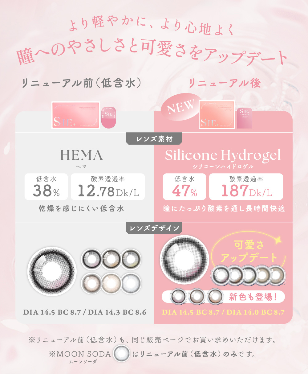 より軽やかに、より心地よく 瞳への優しさと可愛さをアップデート