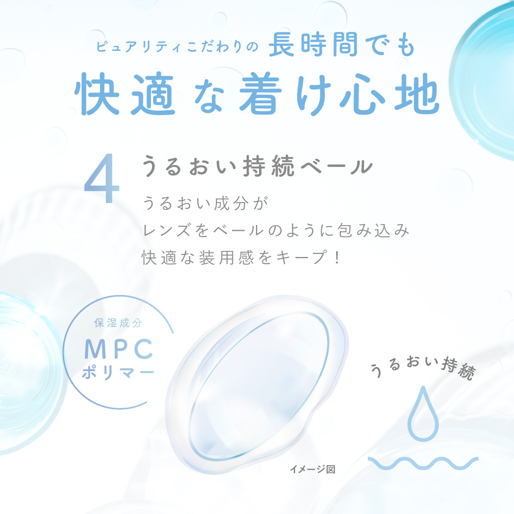 【単品】 ブルーライトカット コンタクトレンズ ワンデー Purity 1day CLEAR 1箱 30枚入り ピュアリティ クリアレンズ 度あり | Purity | 05