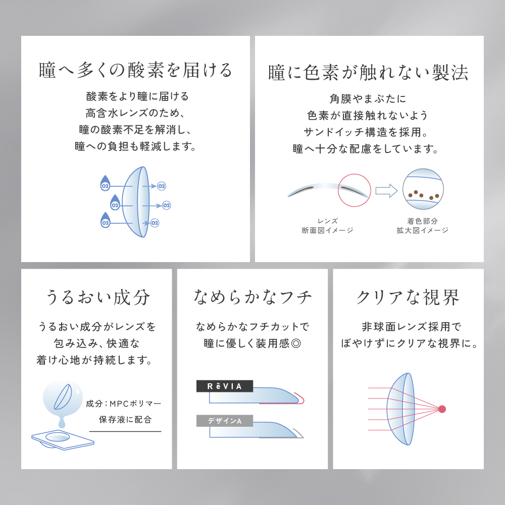 遠近両用 コンタクトレンズ カラコン ワンデー レヴィア 1day サークル 1箱10枚 ReVIA multifocal カラーコンタクトレンズ ナチュラル 近視 遠視 度あり 度なし | ReVIA | 12