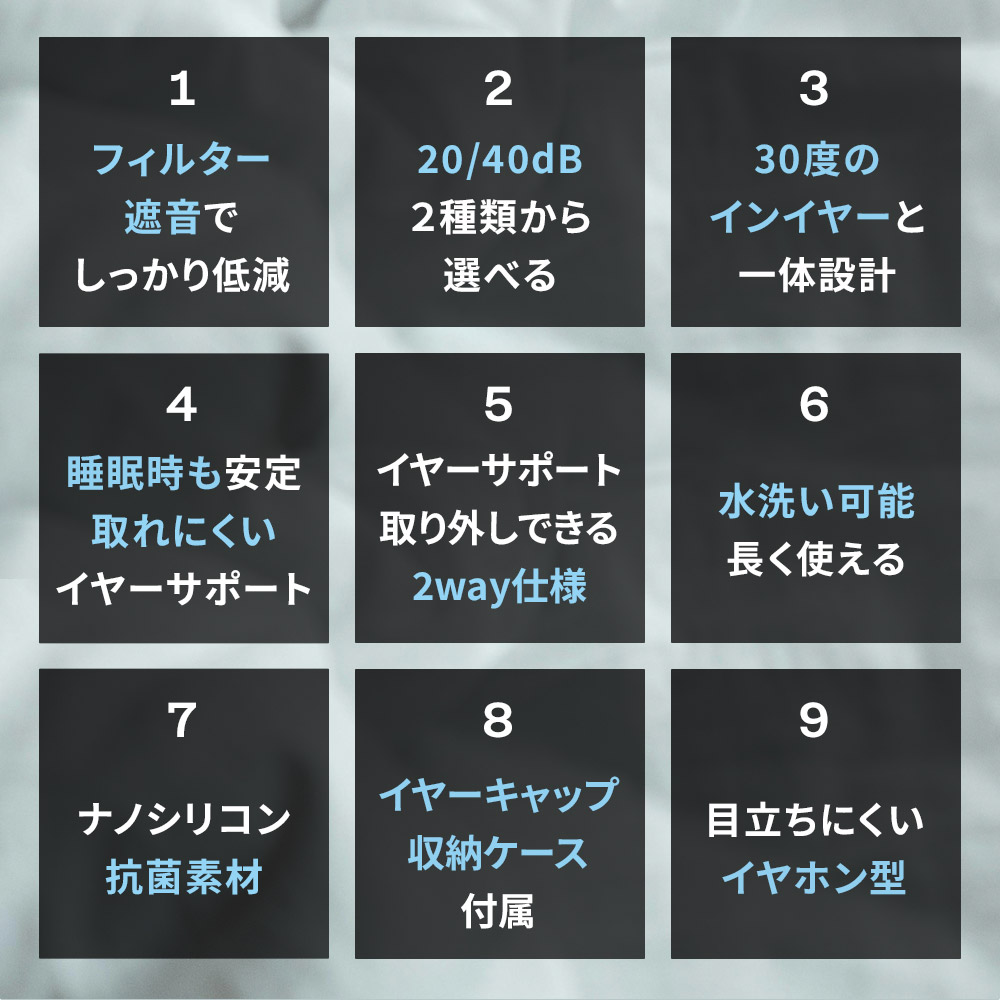 ノイズキャンセリング耳栓 耳栓 睡眠 高性能 子供用 いびき 最強 騒音 遮音 睡眠 耳 栓 シリコン ノイズキャンセリング ノイズキャンセリングイヤホン 40db 20db 関連画像4