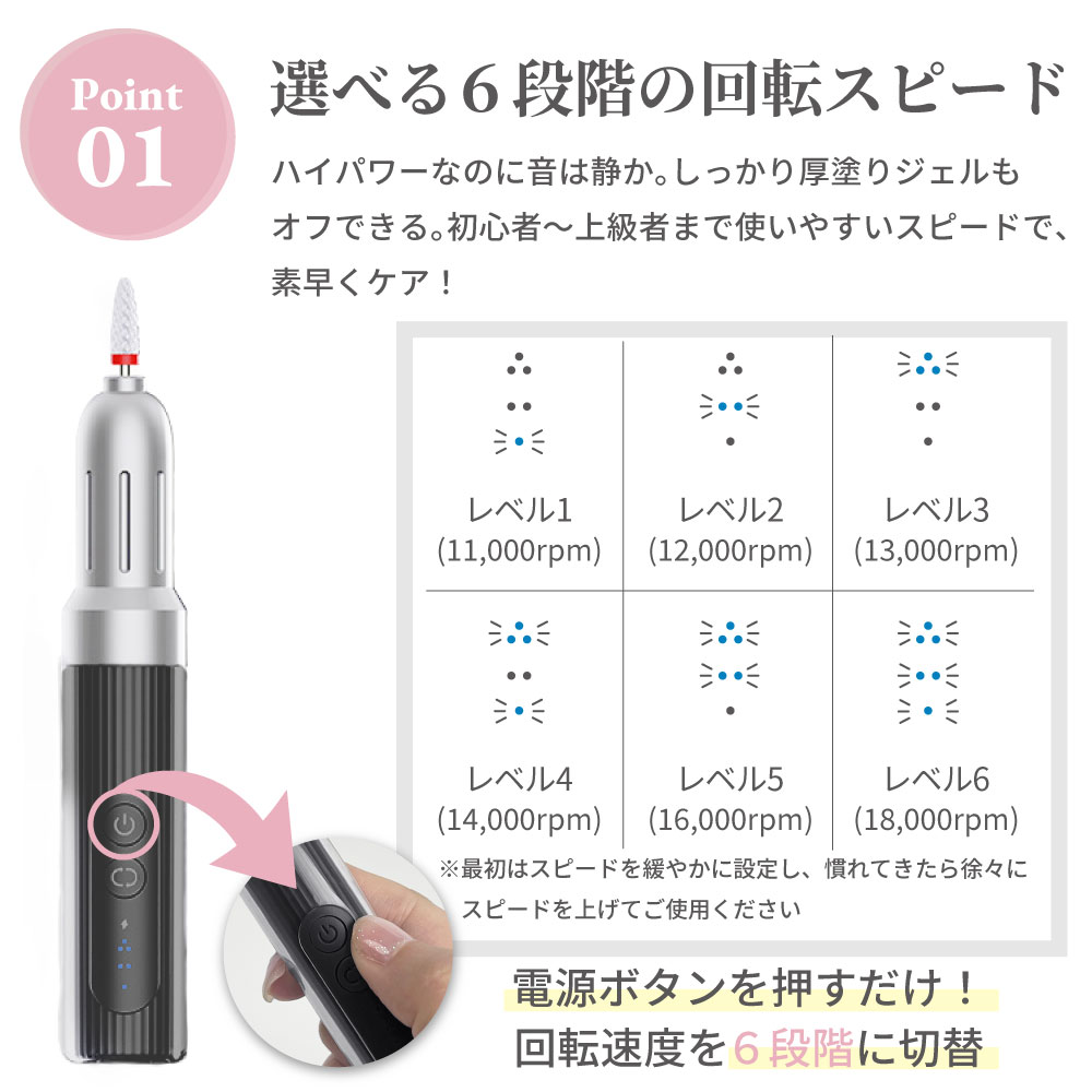ネイルマシン ピット 部品 ネイルマシーン ジェルネイル セルフ ネイル オフ 電動