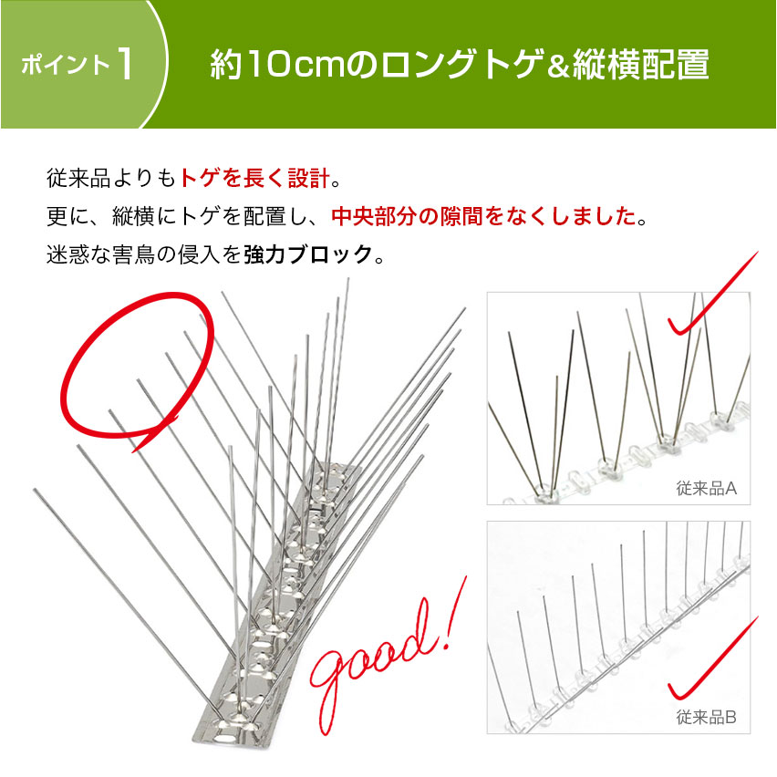 鳥よけ とげ マット セット ベランダ 鳥よけグッズ