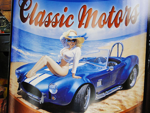 ★稀少な絶盤品★ シェルビー　コブラ　オイル缶　U.S.ヘヴィースチールサイン　（クラシックモーターズ） ■ アメリカン雑貨 アメリカ雑貨 |  | 01