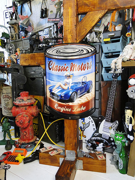 ★稀少な絶盤品★ シェルビー　コブラ　オイル缶　U.S.ヘヴィースチールサイン　（クラシックモーターズ） ■ アメリカン雑貨 アメリカ雑貨 |  | 02