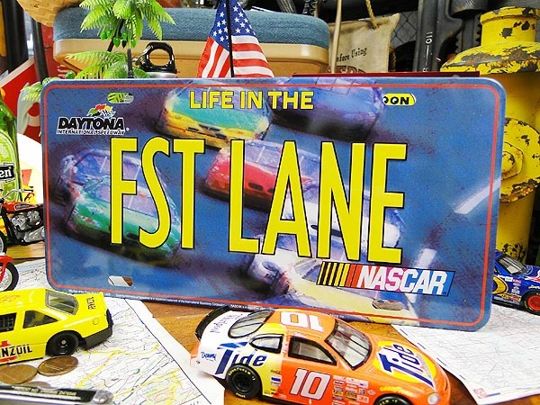 デイトナ　ナスカー　イセンスプレート（FST LANE）　■ アメリカン雑貨 アメリカ雑貨
