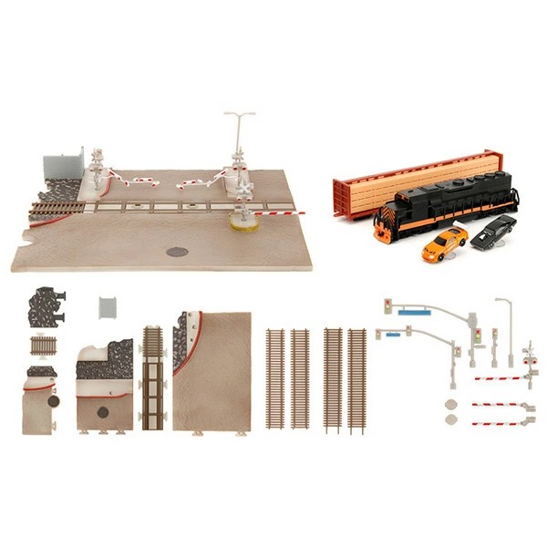 Jada　映画　ワイルドスピード　ブライアン VS. ドム　列車レースシーン　ジオラマ　（チャージャー＆スープラ付属）　ナノスケール |  | 13