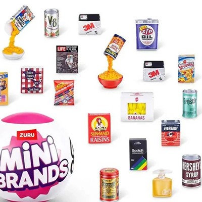 ZURU Mini Brands　レトロコレクション　（レトロ・レトロ）　米国の食品パッケージ　※1カプセルの中に5個のミニチュア入り | 