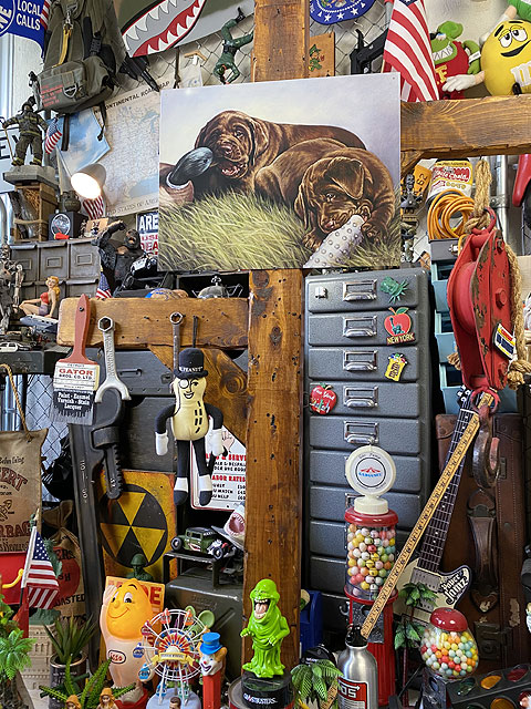 ラブラドールレトリバー　ブリキ看板　（Demolition Crew） ■ アメリカン雑貨 アメリカ雑貨 |  | 03