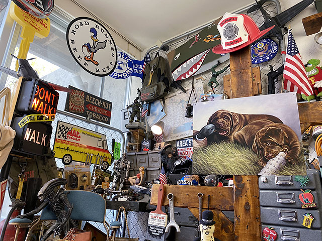 ラブラドールレトリバー　ブリキ看板　（Demolition Crew） ■ アメリカン雑貨 アメリカ雑貨 |  | 04