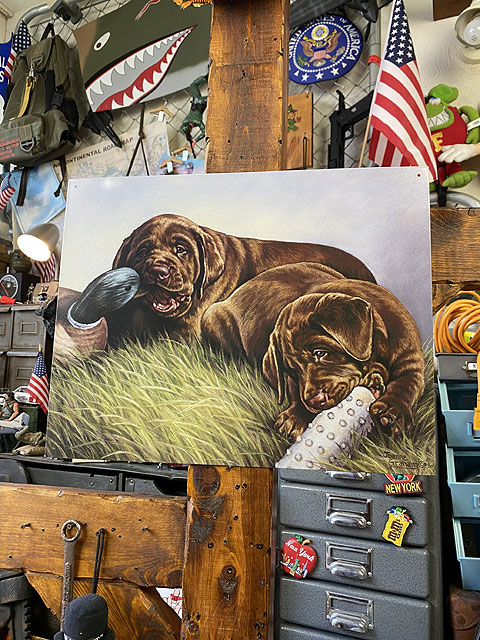 ラブラドールレトリバー　ブリキ看板　（Demolition Crew） ■ アメリカン雑貨 アメリカ雑貨 |  | 06