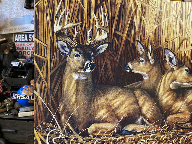 シカ　ブリキ看板　（The Hideaway） ■ アメリカン雑貨 アメリカ雑貨 |  | 01