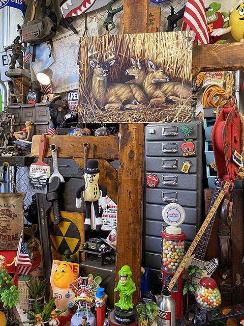 シカ　ブリキ看板　（The Hideaway） ■ アメリカン雑貨 アメリカ雑貨 |  | 03