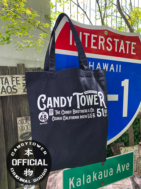 キャンディタワー　オフィシャル　トートバッグ　（ブラック）　■　アメリカン雑貨　アメリカ雑貨 | 