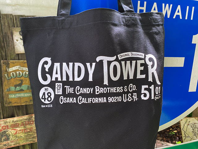キャンディタワー　オフィシャル　トートバッグ　（ブラック）　■　アメリカン雑貨　アメリカ雑貨 |  | 01