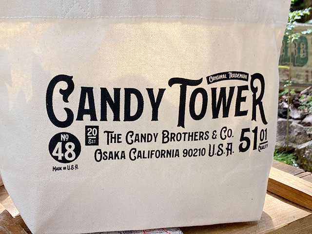 キャンディタワー　オフィシャル　ミニトートバッグ　（ナチュラル）　■　アメリカン雑貨　アメリカ雑貨 |  | 02