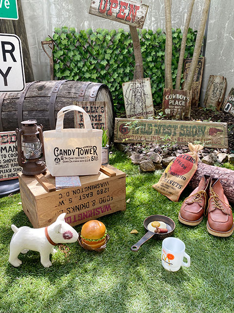 キャンディタワー　オフィシャル　ミニトートバッグ　（ナチュラル）　■　アメリカン雑貨　アメリカ雑貨 |  | 03