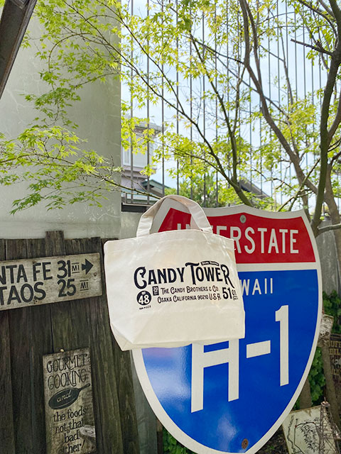 キャンディタワー　オフィシャル　ミニトートバッグ　（ナチュラル）　■　アメリカン雑貨　アメリカ雑貨 |  | 05