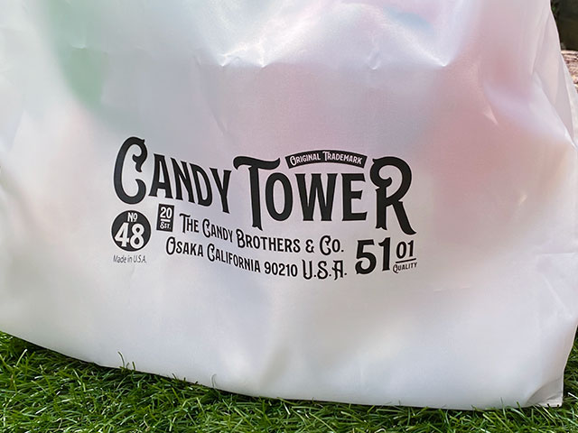 キャンディタワー　オフィシャル　エコバッグ　（ホワイト）　■　アメリカン雑貨　アメリカ雑貨 |  | 01