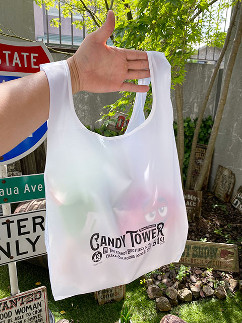 キャンディタワー　オフィシャル　エコバッグ　（ホワイト）　■　アメリカン雑貨　アメリカ雑貨 |  | 03