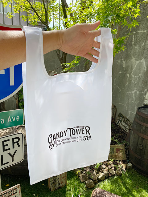 キャンディタワー　オフィシャル　エコバッグ　（ホワイト）　■　アメリカン雑貨　アメリカ雑貨 |  | 05
