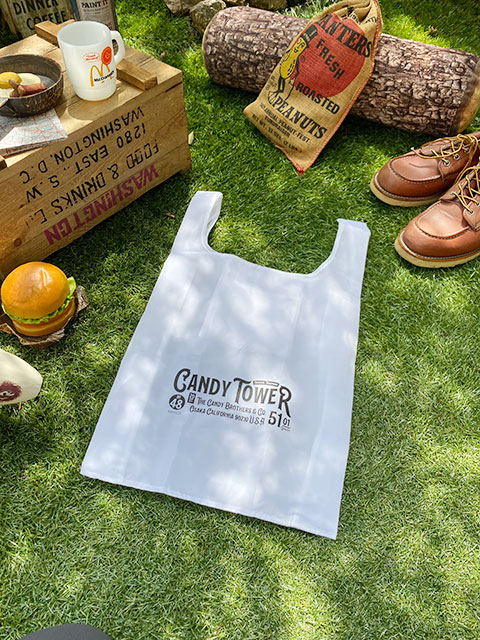 キャンディタワー　オフィシャル　エコバッグ　（ホワイト）　■　アメリカン雑貨　アメリカ雑貨 |  | 06