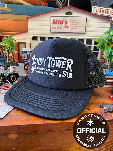 キャンディタワー　オフィシャル　メッシュキャップ　（ブラック）　■　アメリカン雑貨　アメリカ雑貨 | 