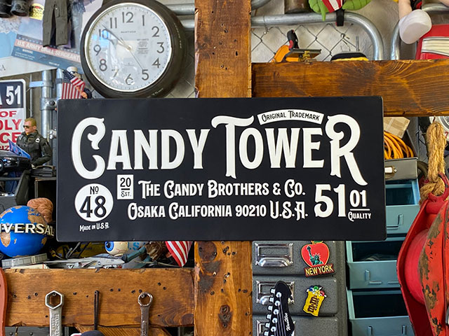 キャンディタワー　オフィシャル　エンボスティンサイン ■ アメリカ雑貨 アメリカン雑貨 |  | 08