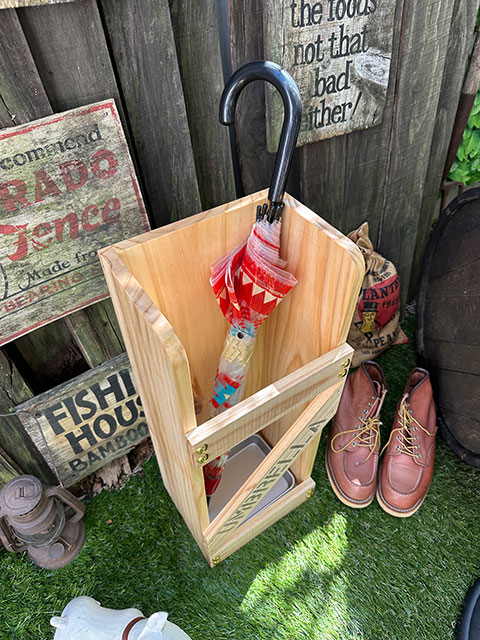 ★稀少な絶盤品★ かさ立て（小）アルミ受皿付き 無塗装 ■ アメリカン雑貨 アメリカ雑貨 爆買 |  | 01