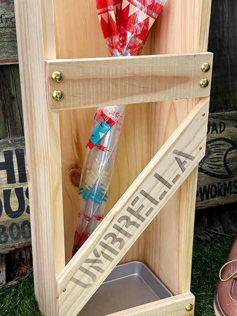 ★稀少な絶盤品★ かさ立て（小）アルミ受皿付き 無塗装 ■ アメリカン雑貨 アメリカ雑貨 爆買 |  | 03