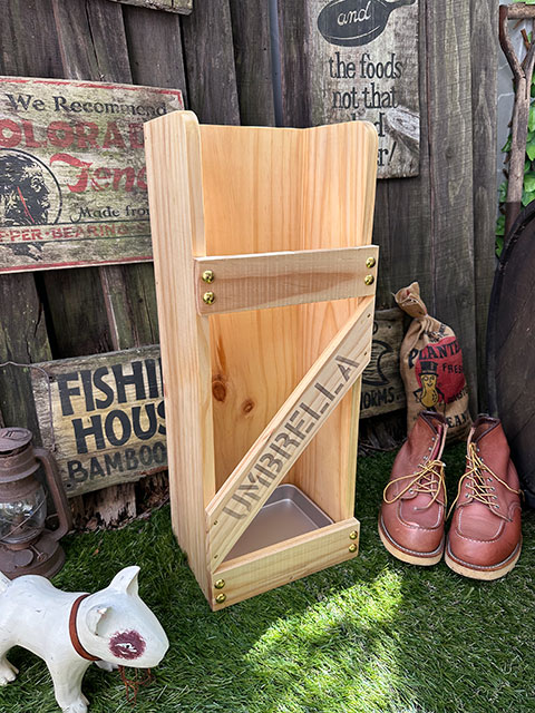 ★稀少な絶盤品★ かさ立て（小）アルミ受皿付き 無塗装 ■ アメリカン雑貨 アメリカ雑貨 爆買 |  | 06