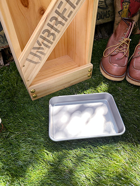 ★稀少な絶盤品★ かさ立て（小）アルミ受皿付き 無塗装 ■ アメリカン雑貨 アメリカ雑貨 爆買 |  | 07