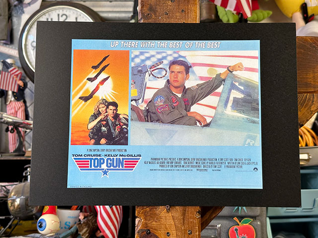 ハリウッドポスター #0055　映画「トップガン」コックピット　F-14　トム・クルーズ　B4サイズ　※専用フレームは別売です｜candytower