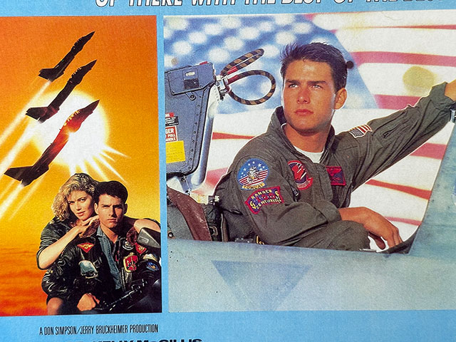 ハリウッドポスター #0055　映画「トップガン」コックピット　F-14　トム・クルーズ　B4サイズ　※専用フレームは別売です｜candytower｜05