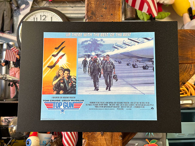 ハリウッドポスター #0056　映画「トップガン」空母　F-14　トム・クルーズ　B4サイズ　※専用フレームは別売です