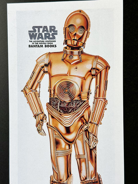 ハリウッドポスター #0064　C-3PO　映画「スターウォーズ」BANTAM BOOKS　B4サイズ　※専用フレームは別売です｜candytower｜05