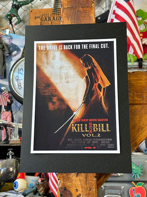 ハリウッドポスター #0130　映画「キル・ビル Vol.2」劇場版ポスター　ユマ・サーマン　B4サイズ　※専用フレームは別売です｜candytower