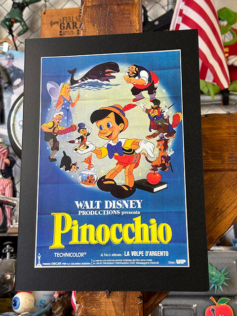 ハリウッドポスター　#0274　ピノキオ　No.2　クラシックディズニー　B4サイズ　※専用フレームは別売です｜candytower