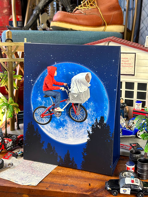 【全国送料無料】NECA　E.T.＆エリオット　40周年アニバーサリー　空飛ぶBMXディスプレイフィギュア ■ アメリカン雑貨 アメリカ雑貨